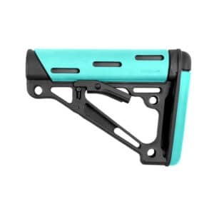 Hogue Mil-Spec Overmolded Buttstock - Aqua