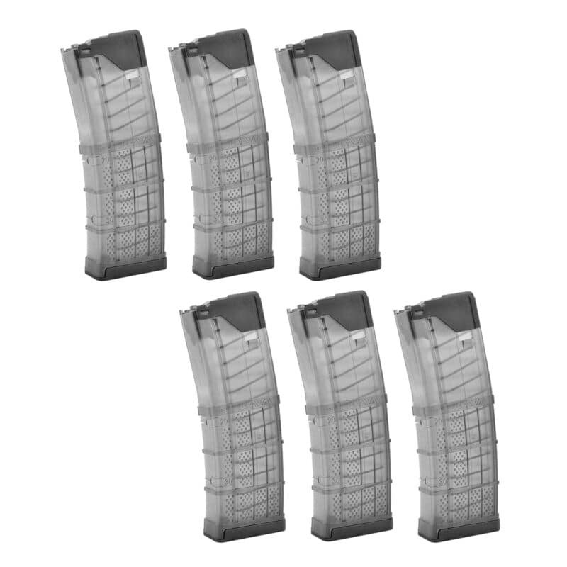 6-Pack - Lancer 30Rd L5AWM Advanced Warfighter Magazine - .223 Rem/556NATO