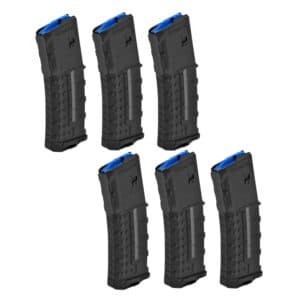 6-Pack - UTG 30 Round 5.56 NATO Windowed Polymer Magazine