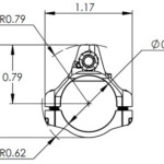 JP Enterprises 2 Piece Ultra Low Profile Adjustable Gas Block