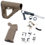 AT3 Lower Build Kit with Magpul DT Stock and Grip - Flat Dark Earth