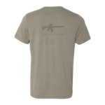 AT3 Minimalist Logo T-Shirt – Olive Tri-blend - BACK