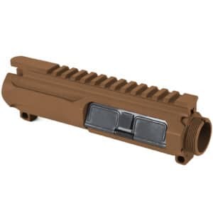 AT3 Tactical AR-15 Slick Side Billet Upper Receiver - Burnt Bronze