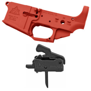 AT3 Tactical AT-15 Lower with Rise Armament Rave 140 Trigger - Red - Flat