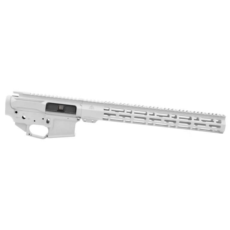 AT3 Tactical AT-15 M-LOK Builder Set - Lower, Upper, and M-LOK Handguard - 15 Inch - White