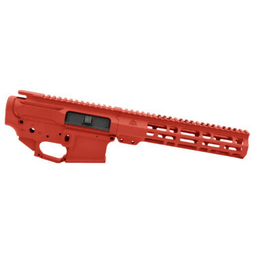 AT3 Tactical AT-15 M-LOK Builder Set - Upper, Lower, and Handguard - 9 Inch - Red