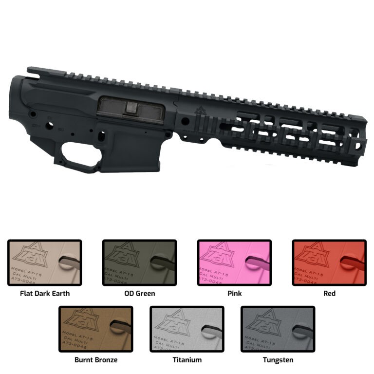 AT3 Tactical AT-15 Quad Rail Builder Set - Lower, Upper, and Pro Quad Rail Handguard