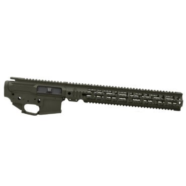 AT3 Tactical AT-15 Quad Rail Builder Set - Upper, Lower, and Handguard - 15 Inch - OD Green