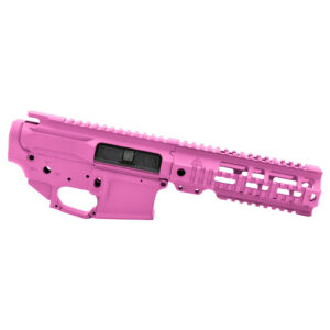 AT3 Tactical AT-15 Quad Rail Builder Set - Upper, Lower, and Handguard - 7 Inch - Pink