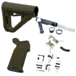 AT3 Lower Build Kit with Magpul DT Stock and Grip - OD Green