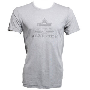 AT3 Tactical Gray Retro Patriot Tee Shirt - Front