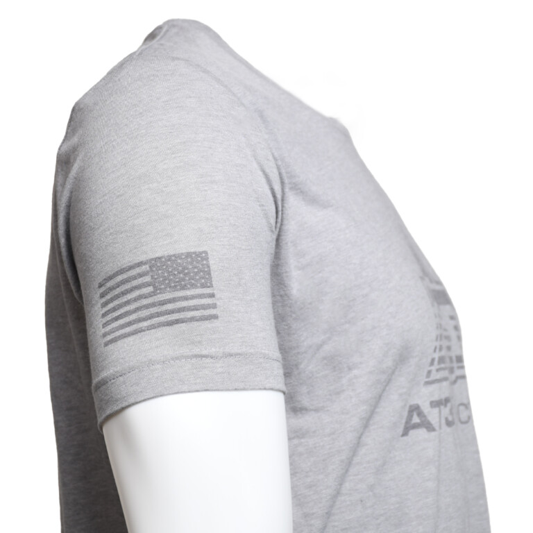 AT3 Tactical Gray Retro Patriot Tee Shirt - Sleeve