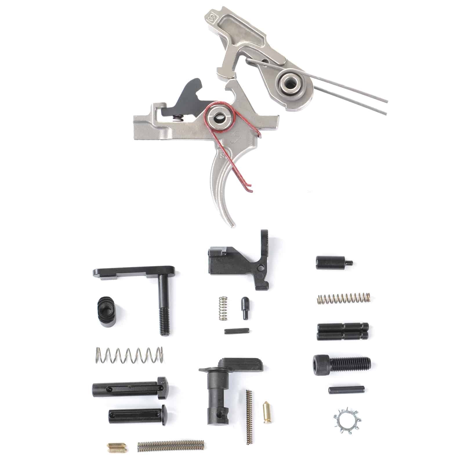 AT3™ 2-Stage AR 15 Lower Parts Kit with Nickel Boron Trigger – No Grip or Trigger Guard
