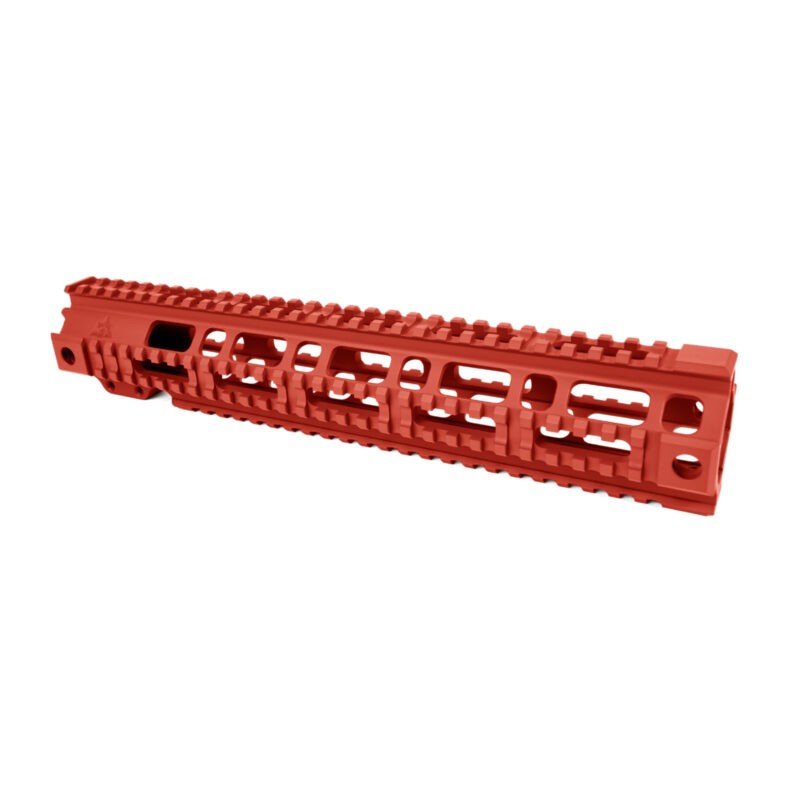 AT3 Tactical Pro Quad Rail AR-15 Handguard - Red - 12 Inch