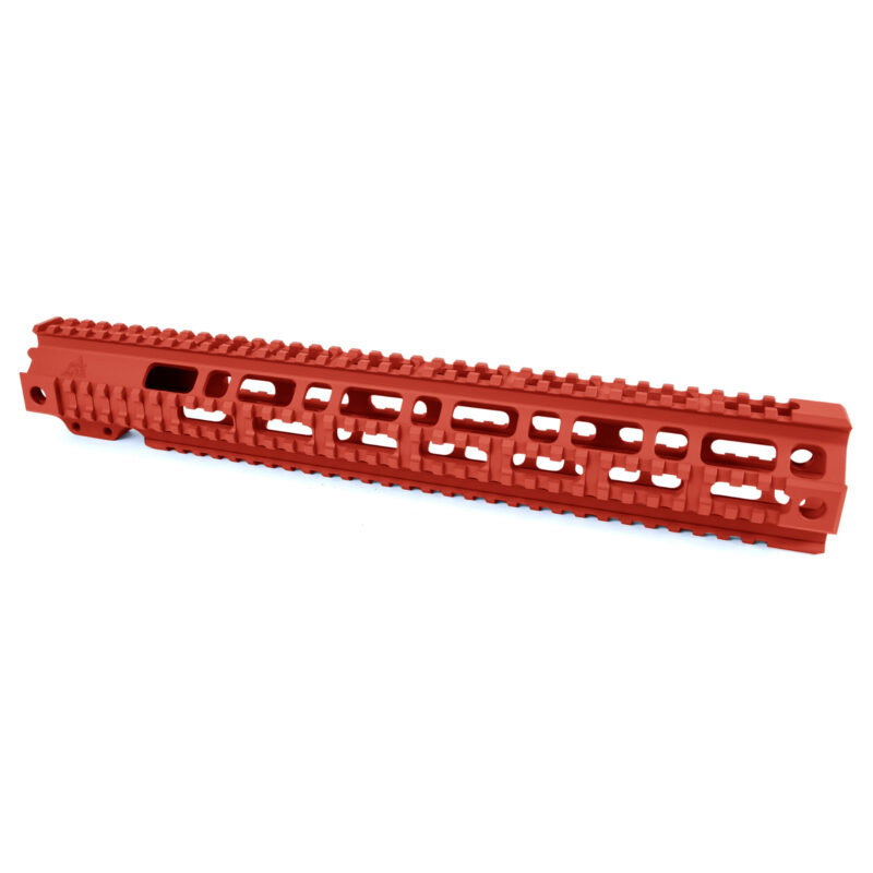 AT3 Tactical Pro Quad Rail AR-15 Handguard - Red - 15 Inch