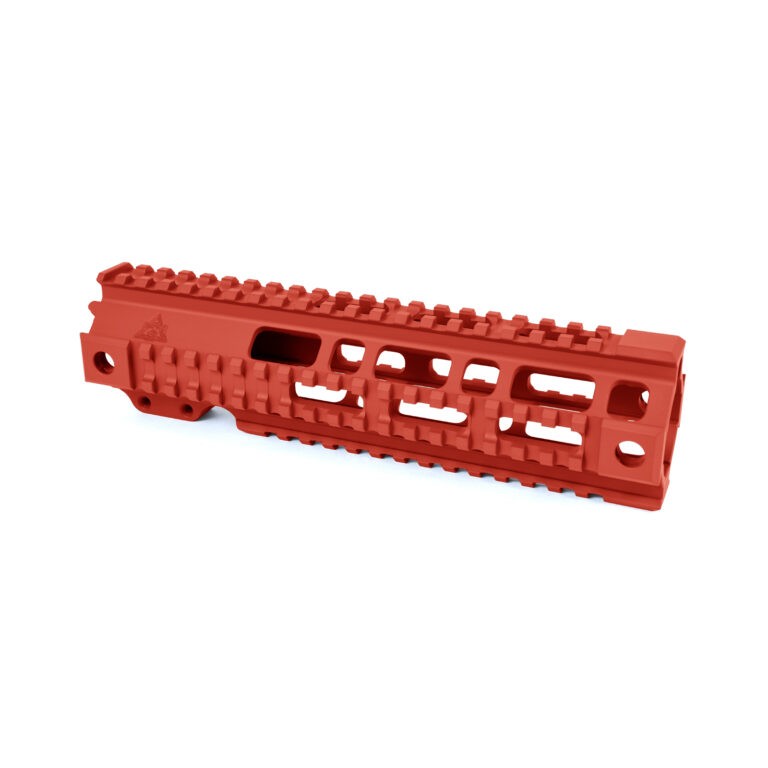 AT3 Tactical Pro Quad Rail AR-15 Handguard - Red - 9 Inch