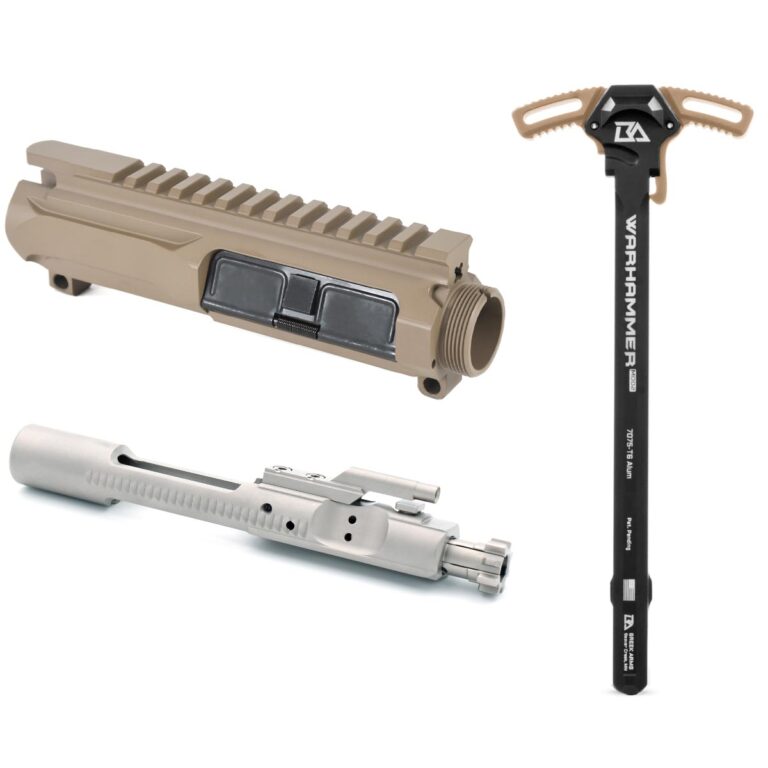 AT3 Tactical Slick Side Upper with BCG and Breek Warhammer - Flat Dark Earth - Nickel Boron