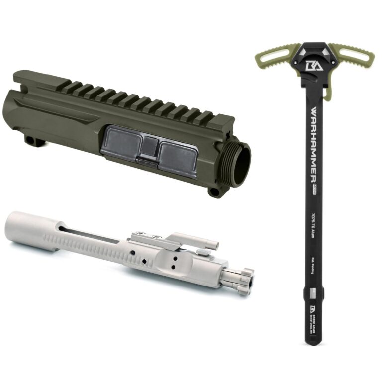 AT3 Tactical Slick Side Upper with BCG and Breek Warhammer - OD Green - Nickel Boron