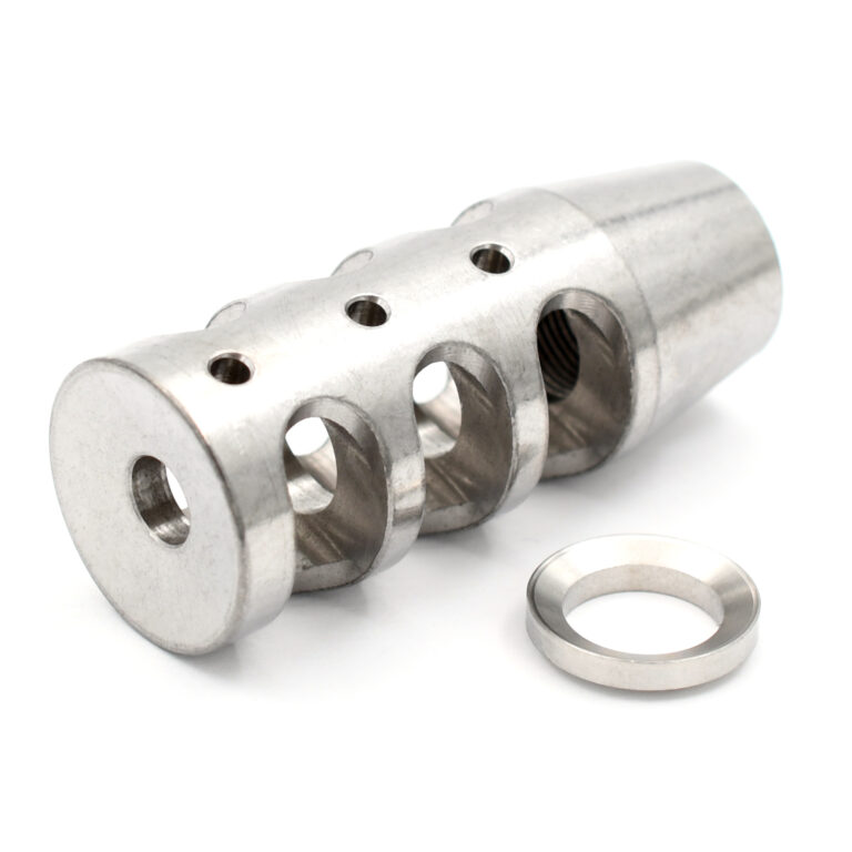 AT3 Tactical Stainless Steel 3 Port Muzzle Brake for AR-15