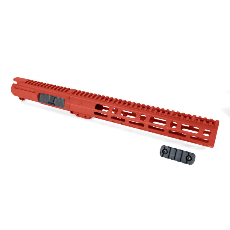 AT3 Tactical Upper and M-LOK Handguard Combo for AR-15 - Red - 12 Inch