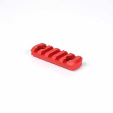 AT3™ M-LOK Rail Section - 5 or 7 Slots - Made in USA - 5 Slots - Red
