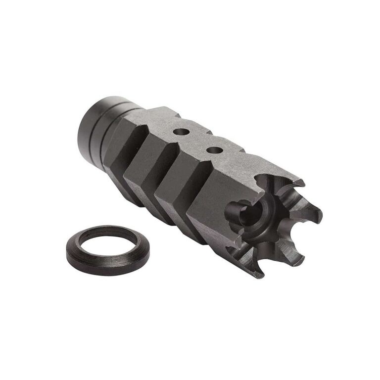 Open Box Return -ATI AR10 Shark Muzzle Brake w/Crush Washer - .308 Win/7.62mm – 5/8X24