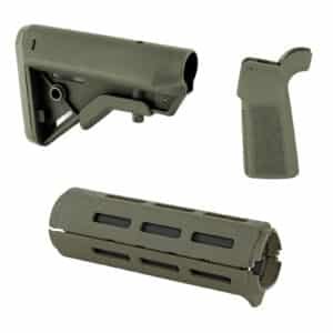 B5 Systems Bravo Furniture Kit - Bravo Stock, Carbine M-LOK Handguard, and Pistol Grip - OD Green