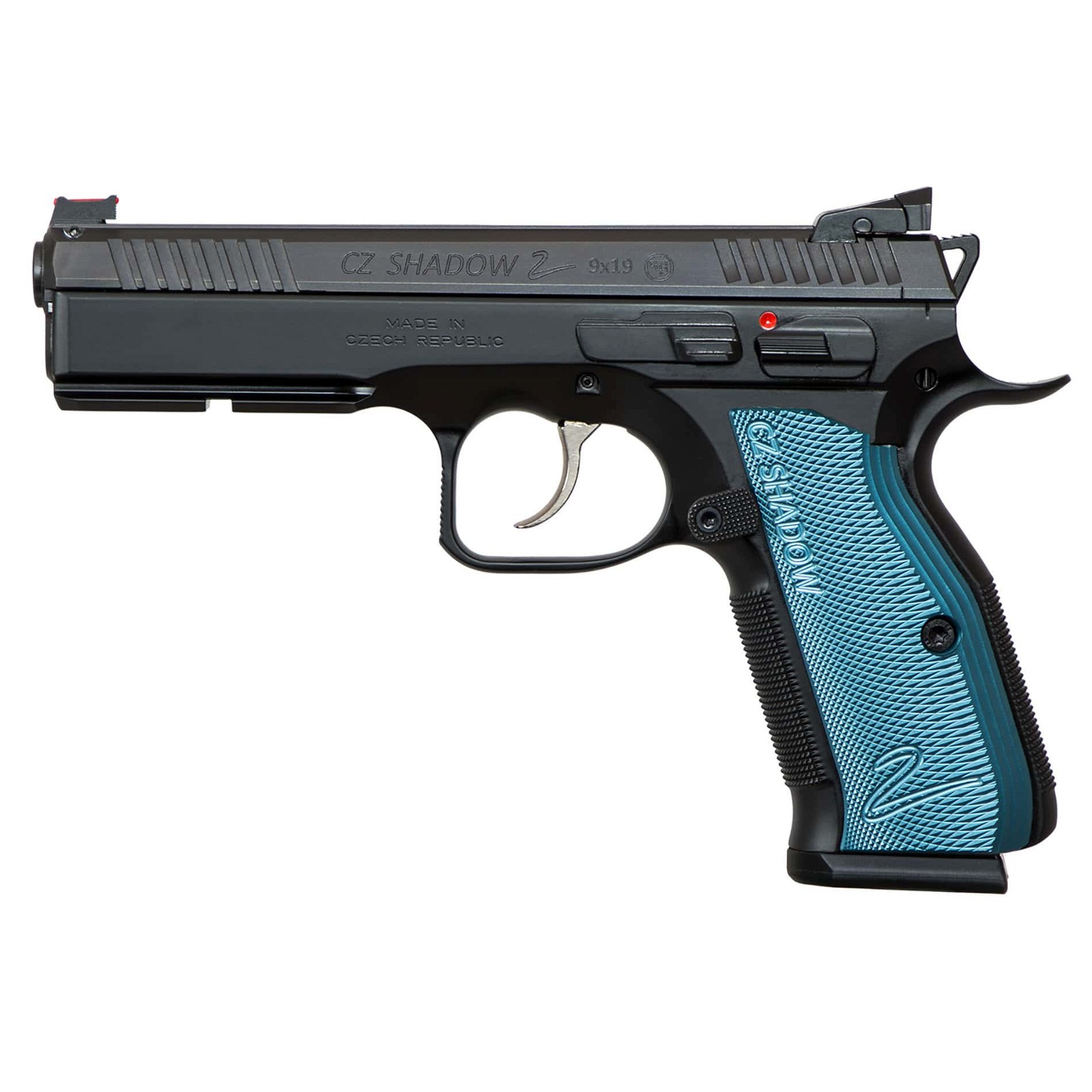 CZ Shadow 2 4.89″ 9mm Pistol – Blue/Black – 17 Rounds – 2 Magazines