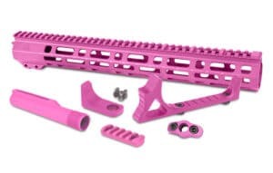 Pink AR15 Furniture - Stocks, Grips, and More by Magpul, Hogue, and AT3
