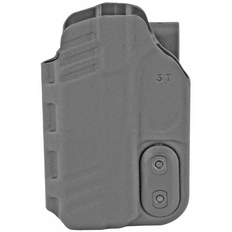 DeSantis Gunhide, 137, Slim-Tuk, Inside Waistband Holster, Ambidextrous, Black, Fits Glock 43/43x MOS With or Without Red Dot, Kydex