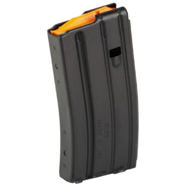 Duramag Speed 20 Round 5.56 NATO AR-15 Magazine - Black with Orange Follower