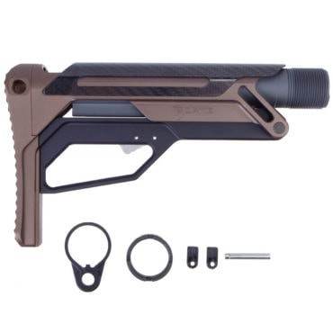 Fortis LA Stock Bundle with Buffer Tube, Endplate, and Castle Nut - Flat Dark Earth