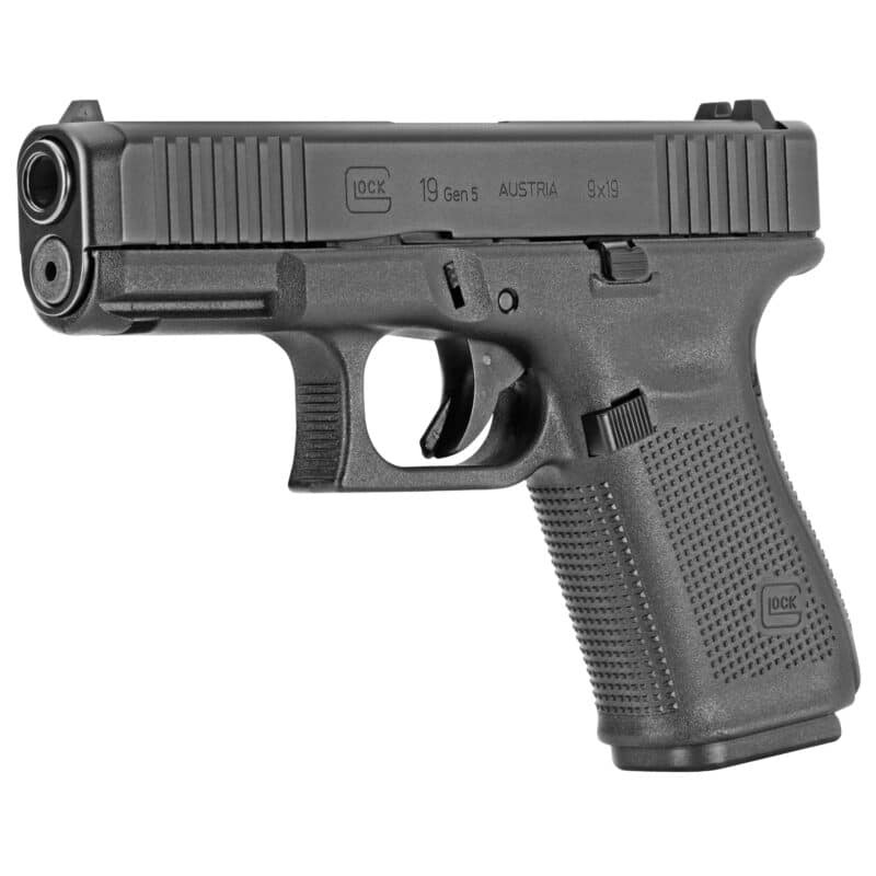 Glock G19 Gen5 Pistol with Front Serrations - 9mm/15 Round PA195S203