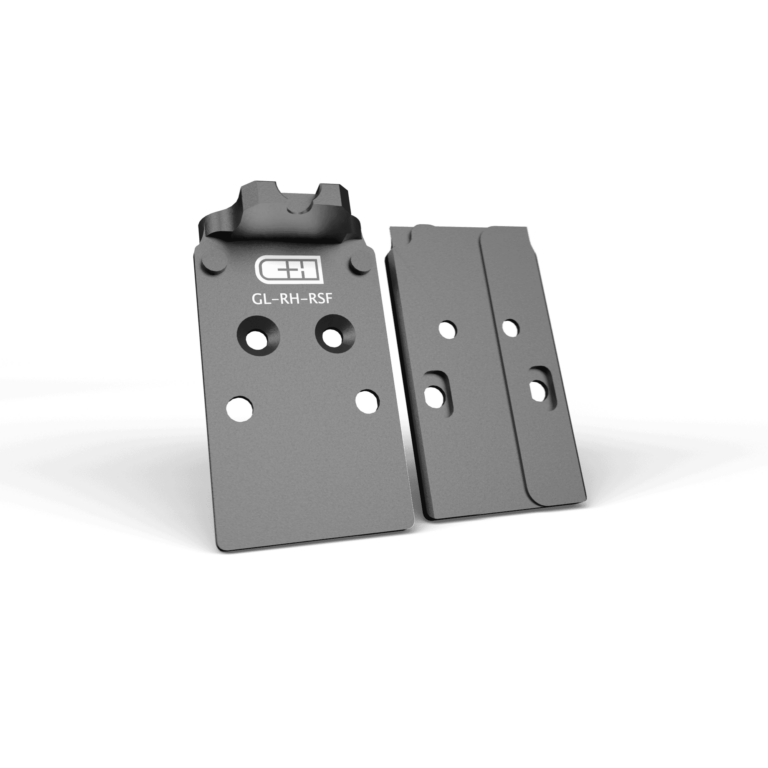 C&H Precision Glock MOS Optic Adapter Plate with Forward Rear Sight - Trijicon RMR