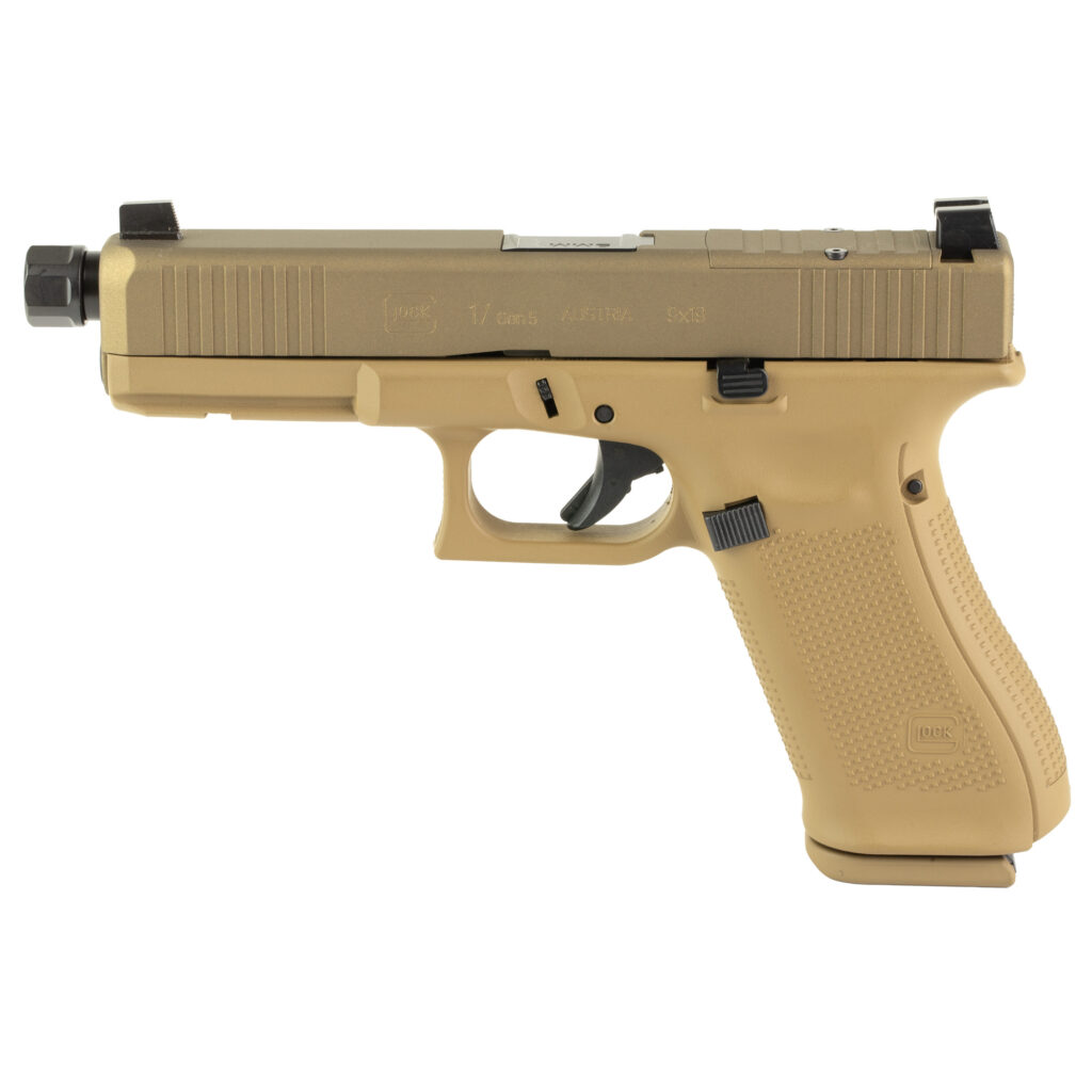 Glock 17XOR RMR Cut Optic Ready FDE Pistol with Threaded Barrel