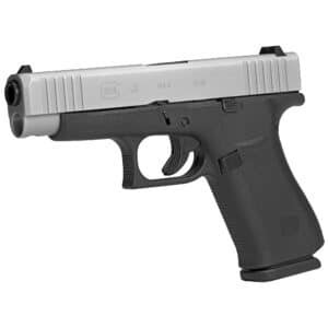 Glock 48 Silver 9mm Compact Pistol – 10 Round – 2 Magazines