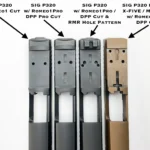 C&H Precision Sig P320X/M17/M18 Optic Adapter Plate with Rear Sight - Trijicon RMR and Holosun 407C/507C