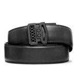 Kore Essentials Every Day Carry EDC Belt with Buckle - Black Leather - X10 Buckle