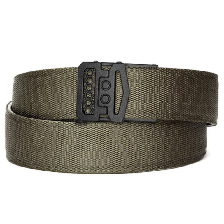 Kore Essentials Every Day Carry EDC Belt with Buckle - Ranger Green Nylon - X10 Buckle