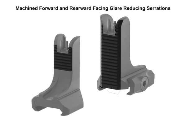 Glare Reduction Cuts on Front and Rear