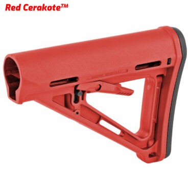 Magpul MOE Mil-Spec Buttstock - Red Cerakote by AT3 Tactical