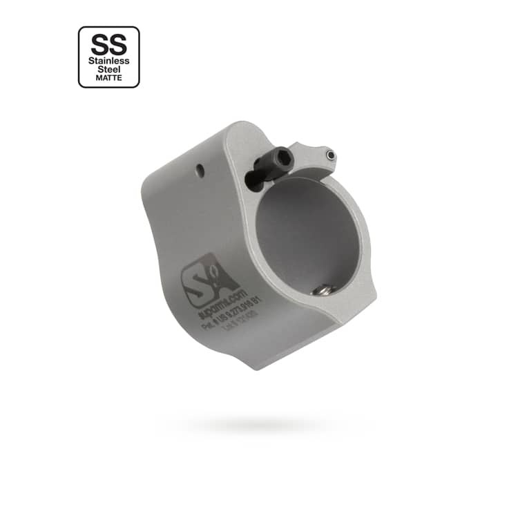 Superlative Arms .750 Adjustable Gas Block - Set Screw - Stainless Steel