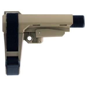 SB Tactical SBA3 Pistol Brace with Buffer Tube - Flat Dark Earth