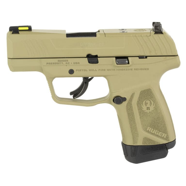 Ruger MAX-9 9mm 3.2" Pistol - 12 Round - Flat Dark Earth - No Manual Safety