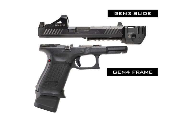 Strike Industries Slide Adapter Plate for Glock GEN3 Slide to GEN4/5 Frame w/Mass Driver Comp