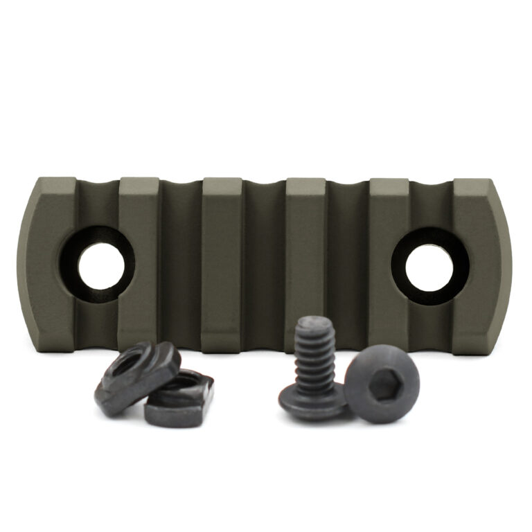 STNGR 5 Slot M-LOK Picatinny Rail Section - OD Green