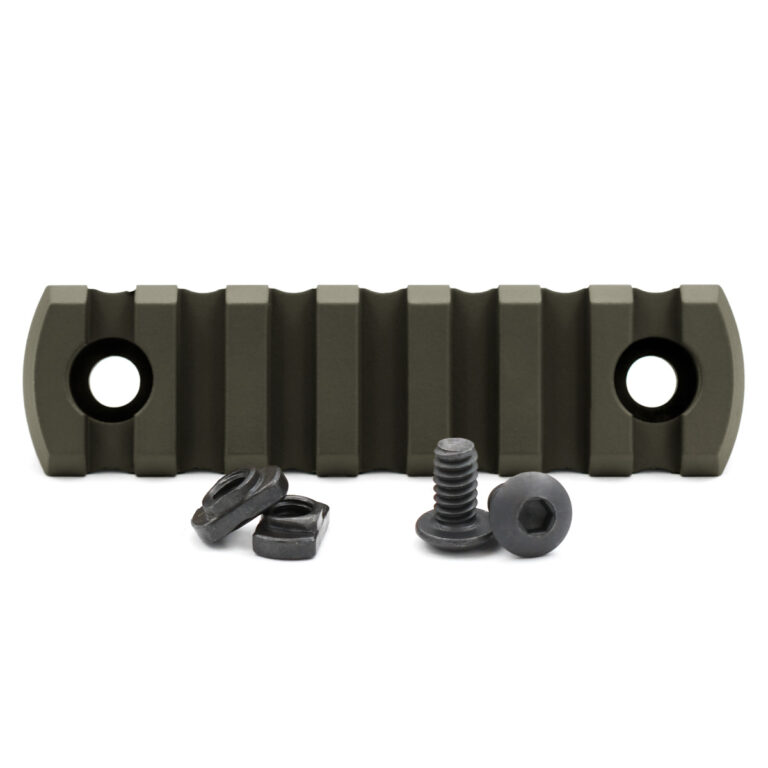 STNGR 5 Slot M-LOK Picatinny Rail Section - OD Green