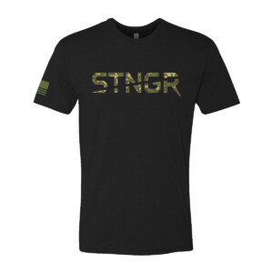 STNGR T-Shirt - Black Vintage - Camo