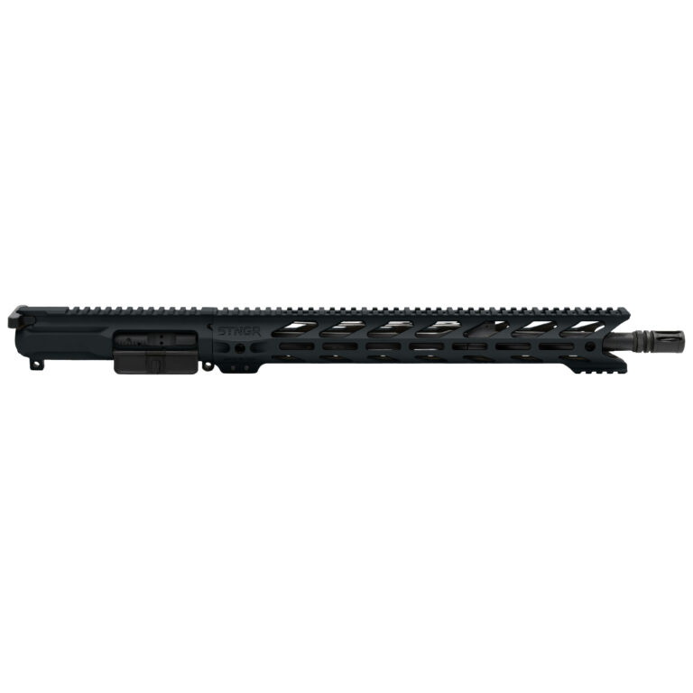 STNGR Complete AR-15 Upper Receiver with 16 Inch Barrel, BCG and Charging Handle - HWK Handguard, Black