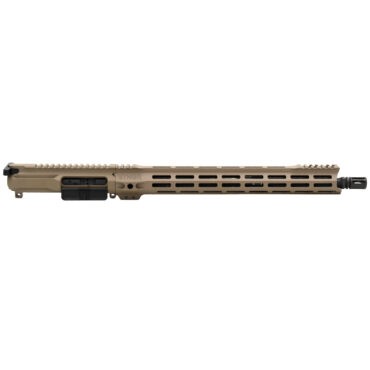 STNGR Complete AR-15 Upper Receiver with 16 Inch Barrel, BCG and Charging Handle - VLCN Handguard, Flat Dark Earth